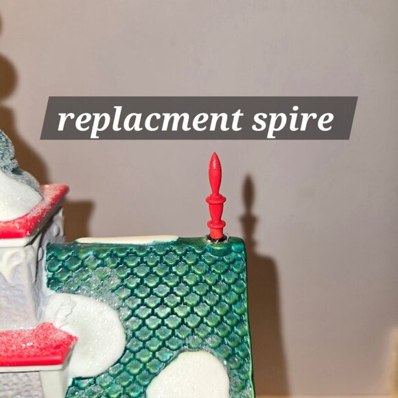 Department 56 North Pole Series Rudolphs Silver & Gold Tree Toppers Lit House - Picture 10 of 10